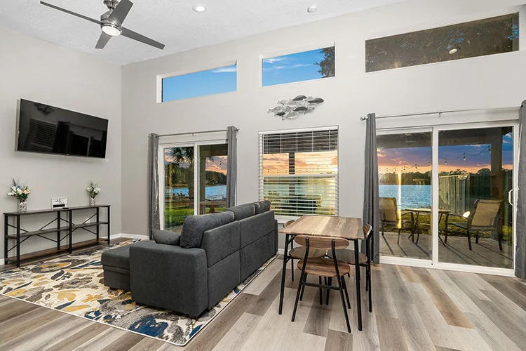 real estate photo of a living room